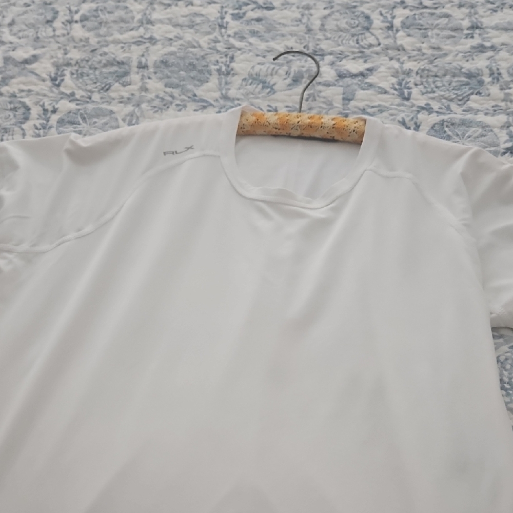 Womens White Performance Shirt Runs Small